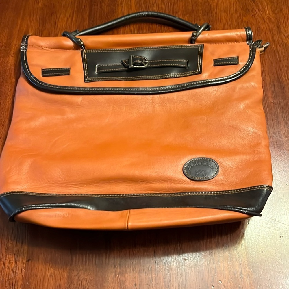 Belle Rose leather satchel bag